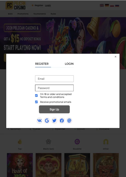 Pelican Casino Verificatie